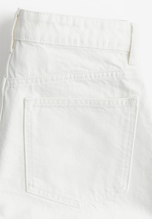 H&M - Denim bermuda shorts - white