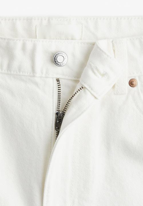 H&M - Denim bermuda shorts - white