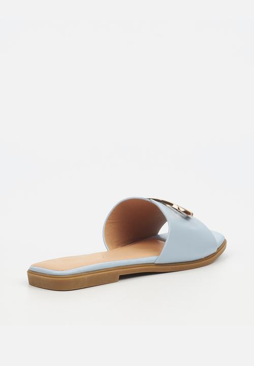 Miss Black - Syrup 1 flat sandal - blue