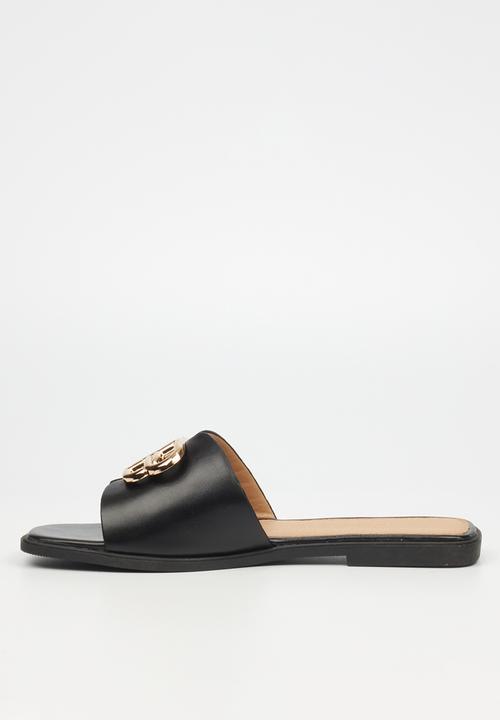 Miss Black - Syrup 1 flat sandal - black