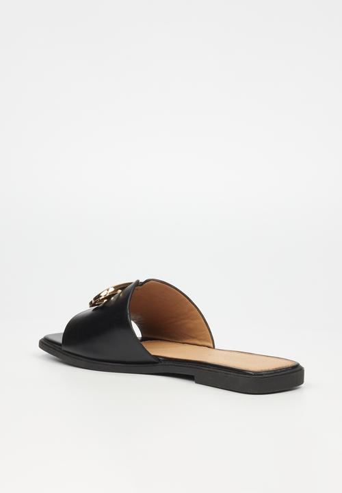 Miss Black - Syrup 1 flat sandal - black