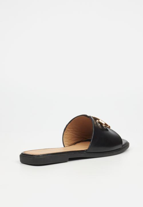 Miss Black - Syrup 1 flat sandal - black