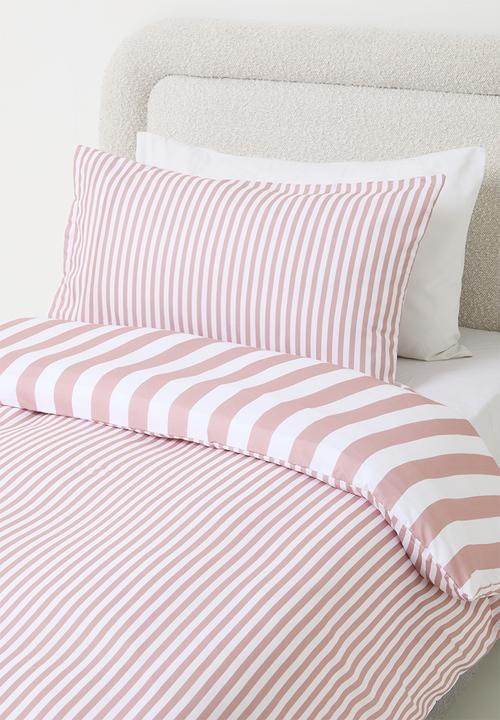 Sixth Floor - Stripe duvet cover - Blush