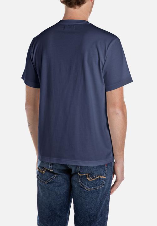 Replay - Regular basic jersey tee - medium blue