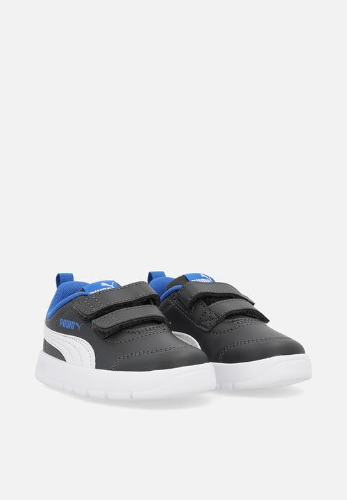 PUMA - Courtflex V3 V Inf-Dusky Gray-Puma White/Mountain Blue