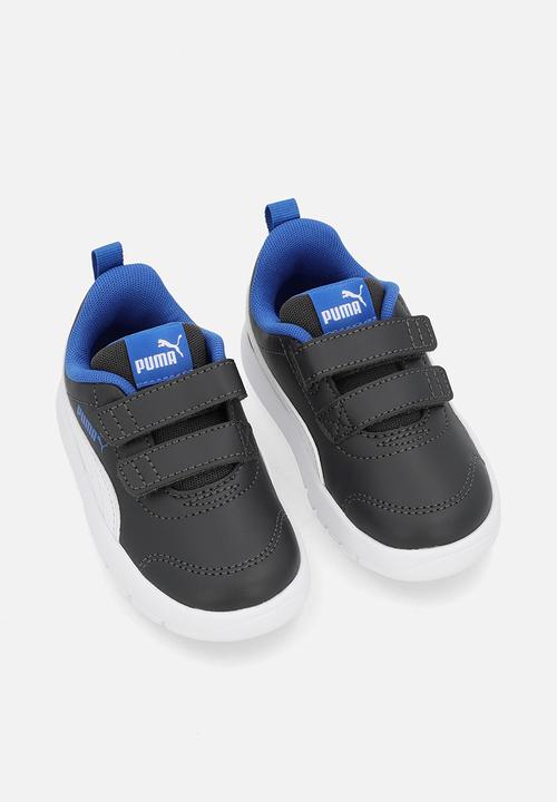 PUMA - Courtflex V3 V Inf-Dusky Gray-Puma White/Mountain Blue