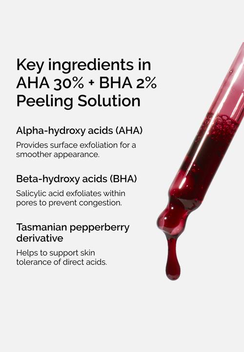The Ordinary. - AHA 30% + BHA 2% Peeling Solution - 30ml