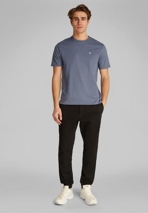 Calvin Klein - Ss Smooth Cttn Solid Crewnk Tee - Grisaille