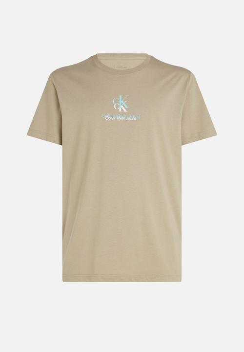 Calvin Klein - Shadow Logo Tee - Aluminum
