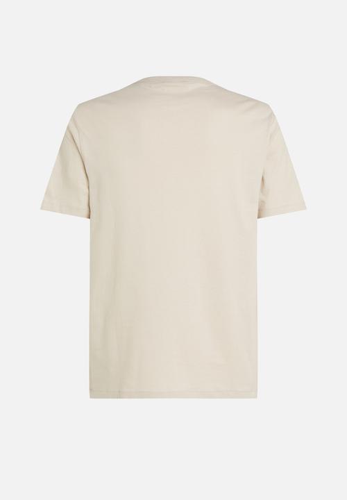 Calvin Klein - Badge Regular Tee - Oatmeal