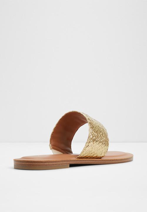 ALDO - Beachwalk slide - gold