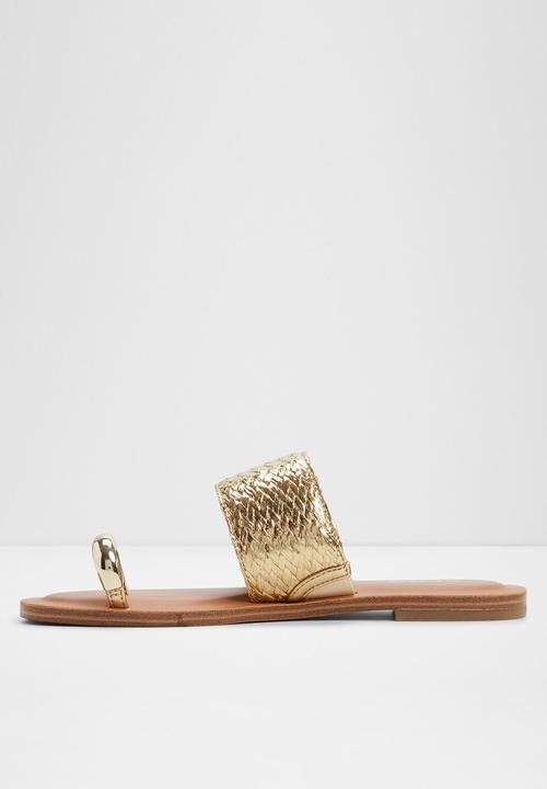 ALDO - Beachwalk slide - gold