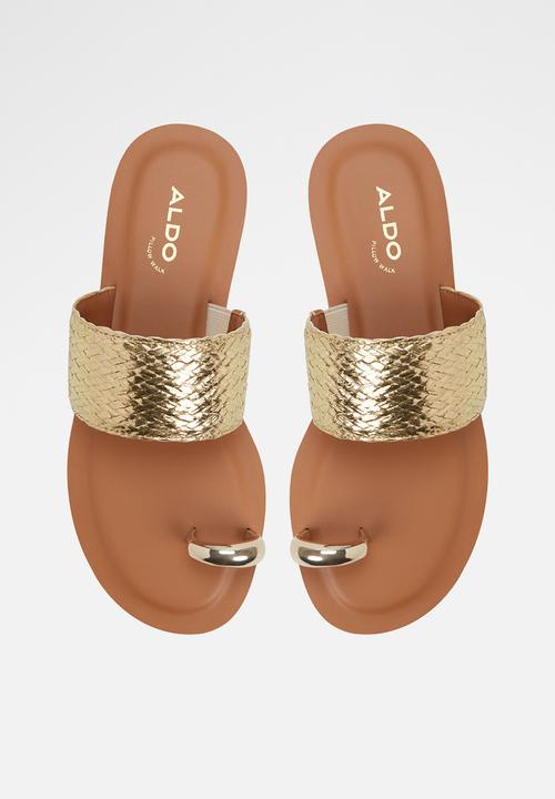 ALDO - Beachwalk slide - gold