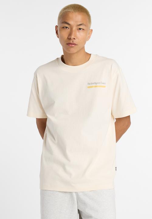 New Balance  - NB Athletics Intelligent Choice Tee - Cream/Multi