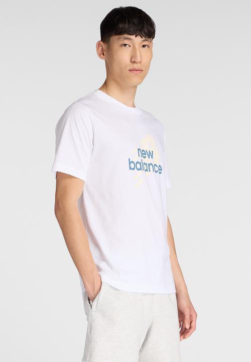 New Balance  - Nb Sport Angular Logo Tee - White