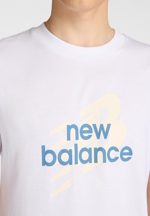 New Balance  - Nb Sport Angular Logo Tee - White