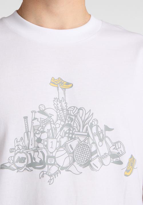 New Balance  - Nb Sport Athletics Pile Tee - White