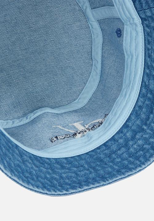 Calvin Klein - Mono Logo Denim Bucket Hat - Vintage Denim