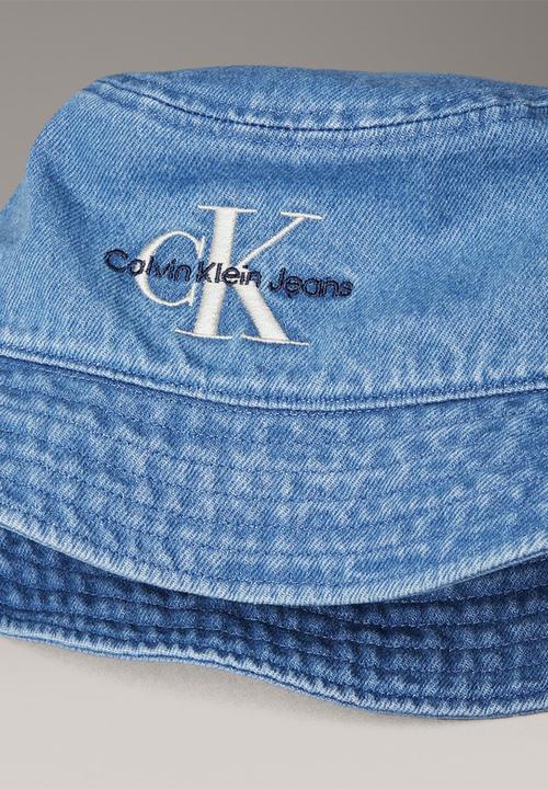 Calvin Klein - Mono Logo Denim Bucket Hat - Vintage Denim