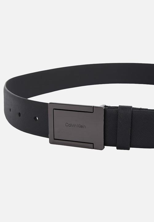 Calvin Klein - Formal Plaque Tex 35Mm - Pvh Black Saffiano
