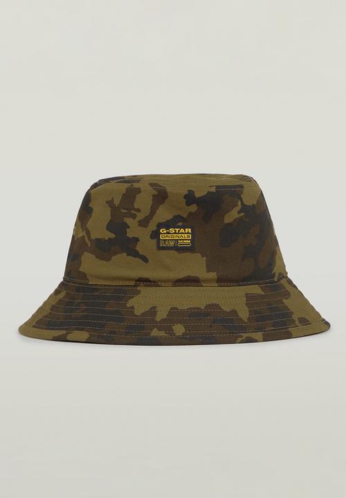 G-STAR - Originals Bucket Hat - Dark Olive Forest Camo