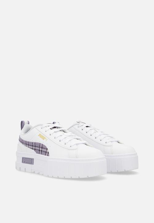 PUMA - Mayze winter tartan ps puma - white/pale p
