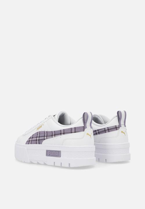 PUMA - Mayze winter tartan jr puma - white/pale p