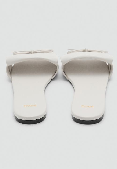 MANGO - Fleco slide - white