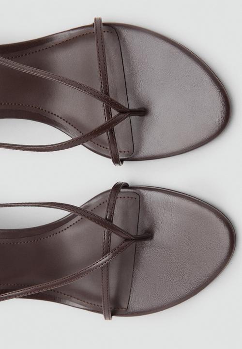 MANGO - Sora heel - dark brown