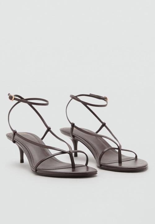 MANGO - Sora heel - dark brown