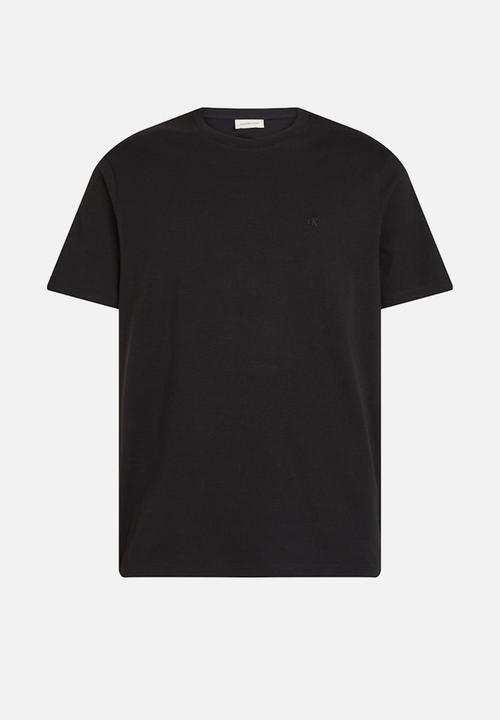 Calvin Klein - Ss Smooth Cttn Solid Crewnk Tee - Black