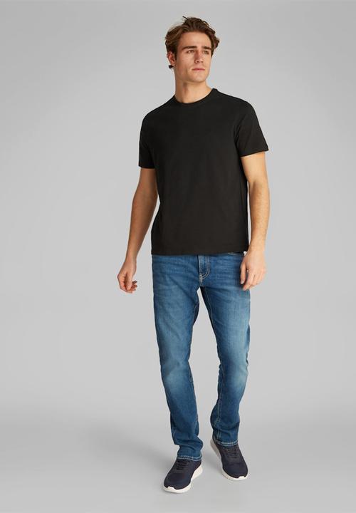 Calvin Klein - Ss Smooth Cttn Solid Crewnk Tee - Black