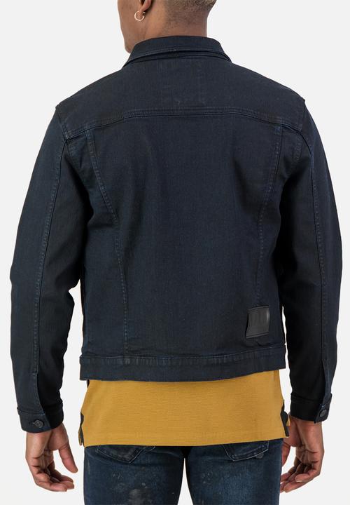 S.P.C.C - Requiem Jacket  - Black Regular Fit Denim Trucker Jacket Black