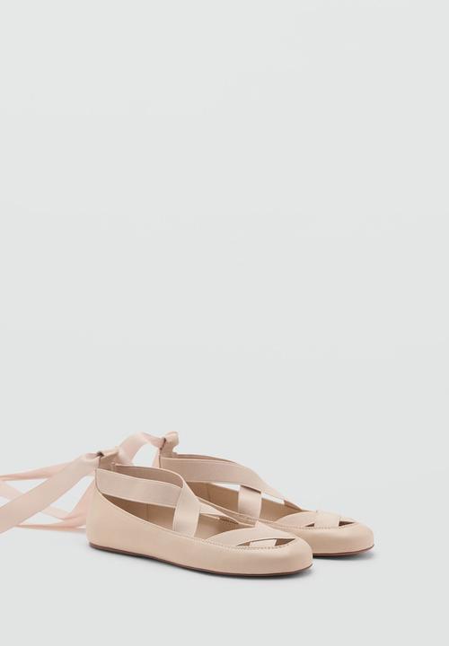 MANGO - Swan pump - light beige