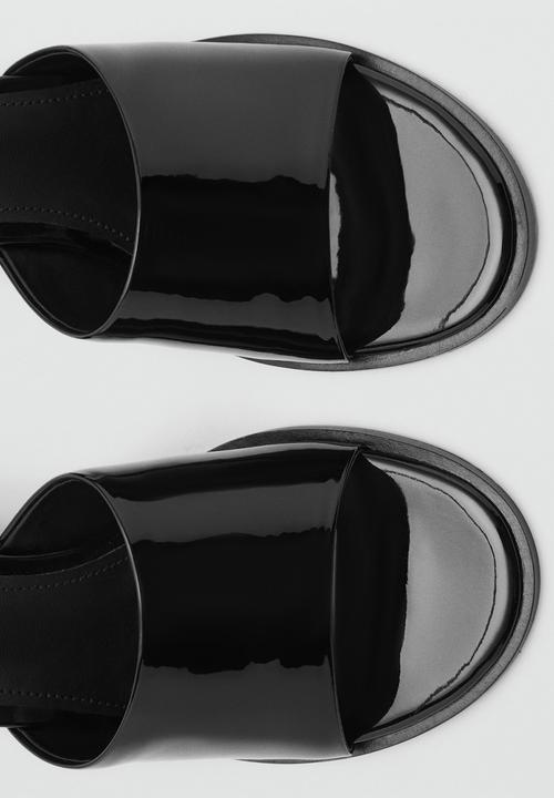 MANGO - Polo heel - black