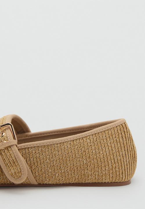 MANGO - Cotton pump - medium brown