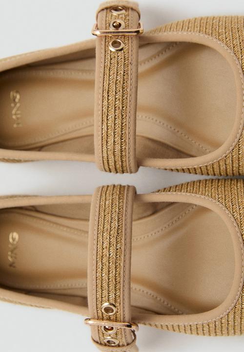MANGO - Cotton pump - medium brown
