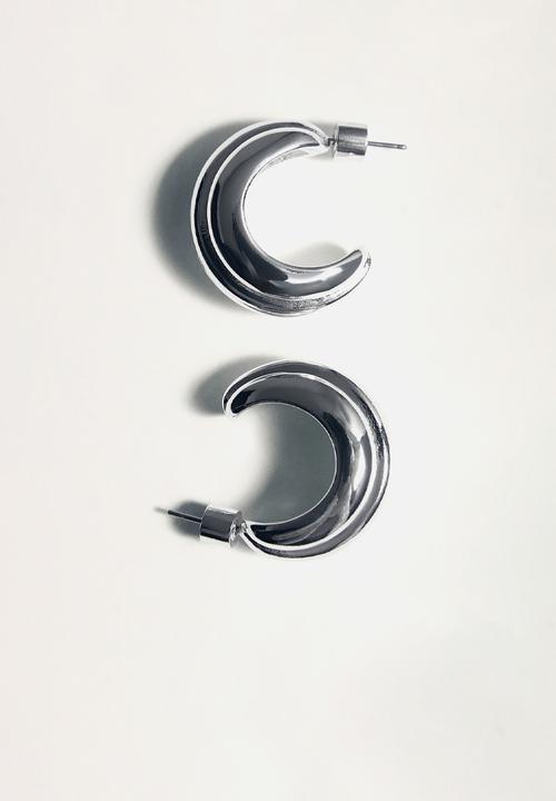 MANGO - Jabel earrings - silver