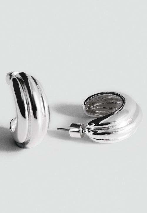 MANGO - Jabel earrings - silver