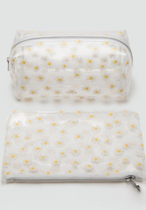 MANGO - Cosmetic bag marga- white