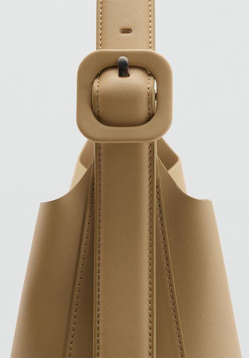 MANGO - Winnie shoulder bag - light yellow