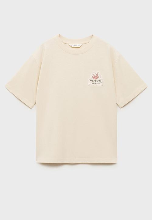 MANGO - T-Shirt Banana - Light/Pastel Brown