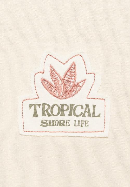 MANGO - T-Shirt Banana - Light/Pastel Brown