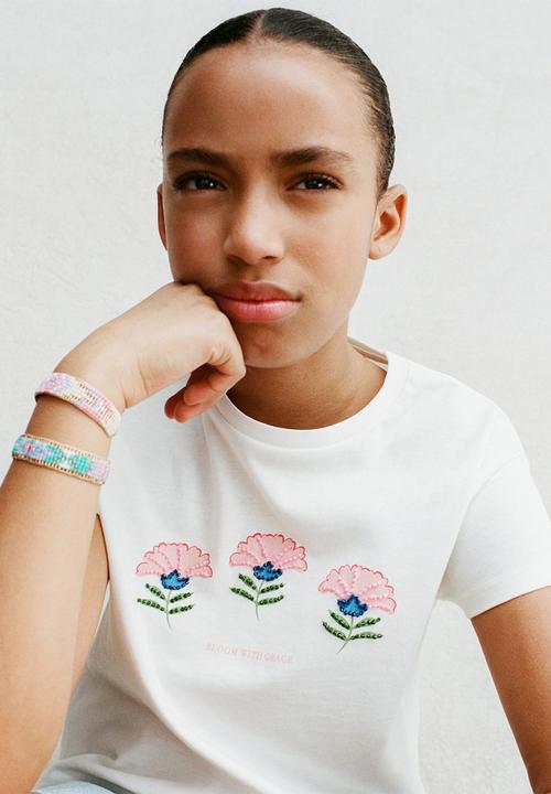 MANGO - T-Shirt Grace - Natural