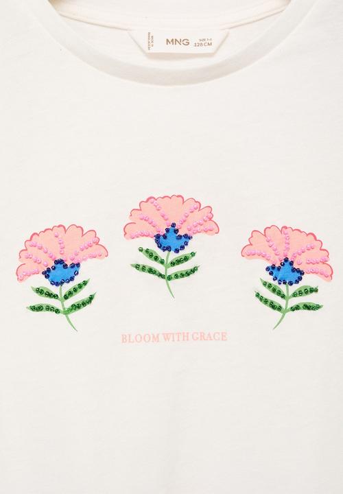 MANGO - T-Shirt Grace - Natural