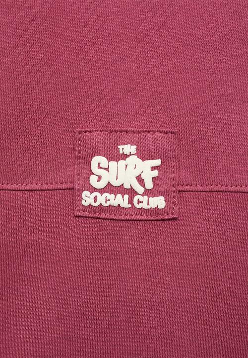 MANGO - T-Shirt Social - Dark Red