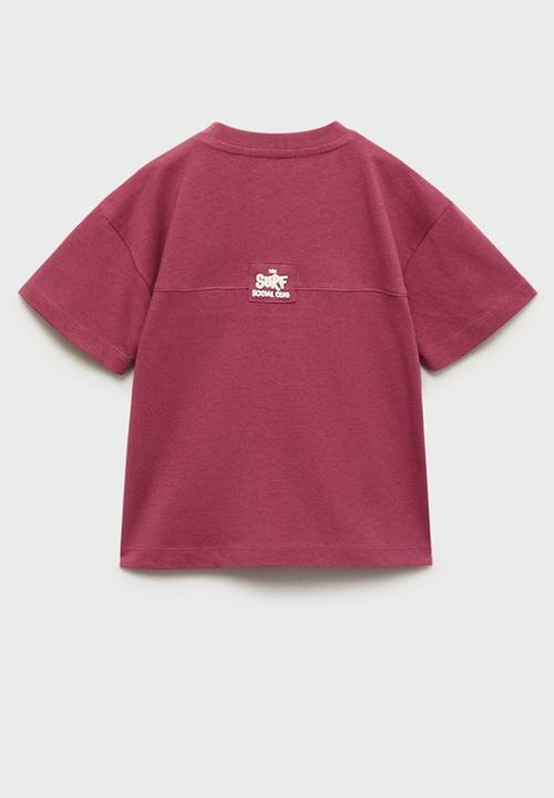 MANGO - T-Shirt Social - Dark Red