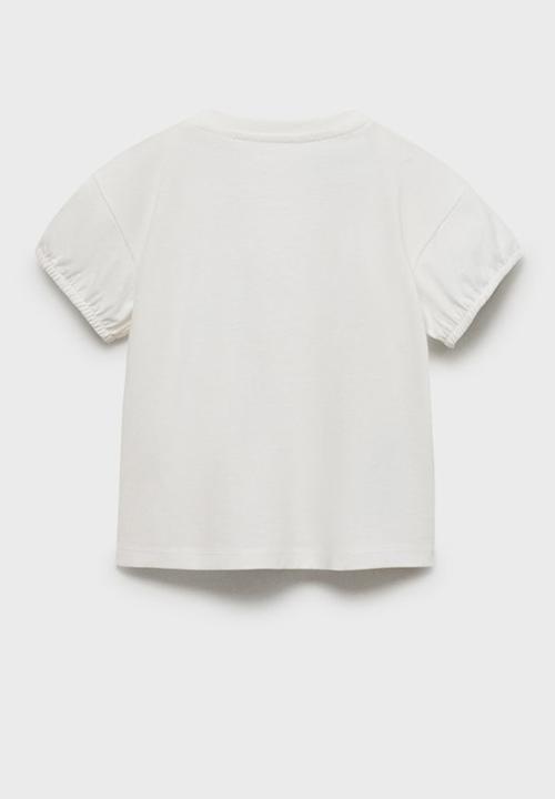 MANGO - T-Shirt Blusea - Natural
