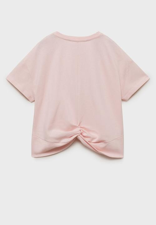 MANGO - T-Shirt Knot - Pink