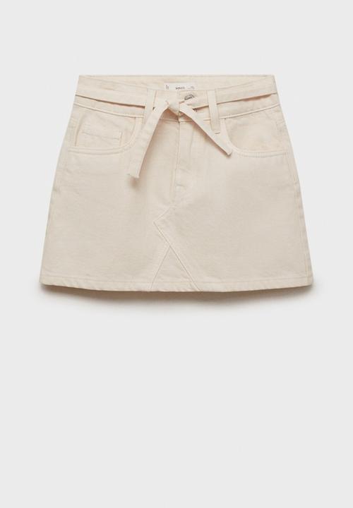 MANGO - Skirt Blanca - Light Beige
